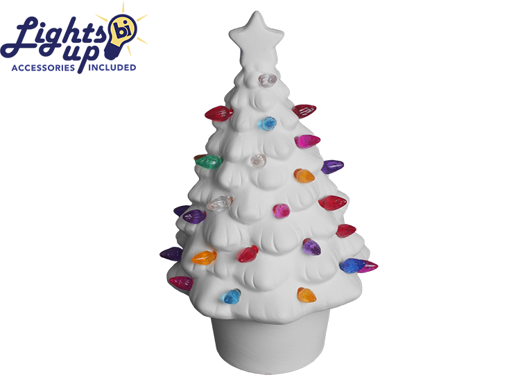 Small Lighted Christmas Tree
