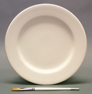 Rimmed Dinner Plate, Large